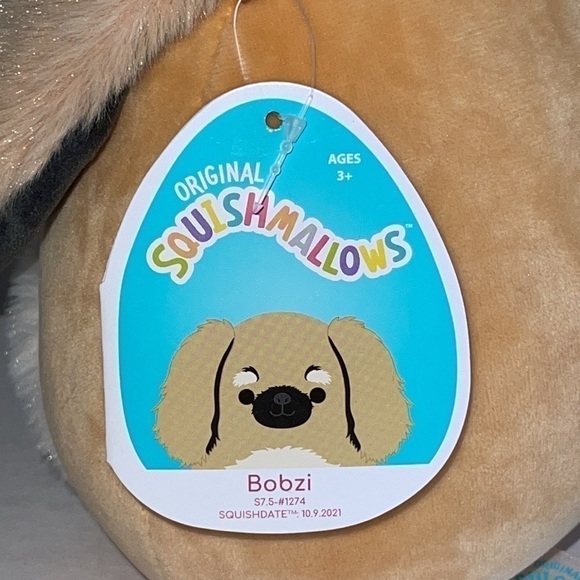 NWT Squishmallows Bobzi The Pekingese - Picture 3 of 4